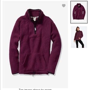 PINK SHERPA QUARTER-ZIP